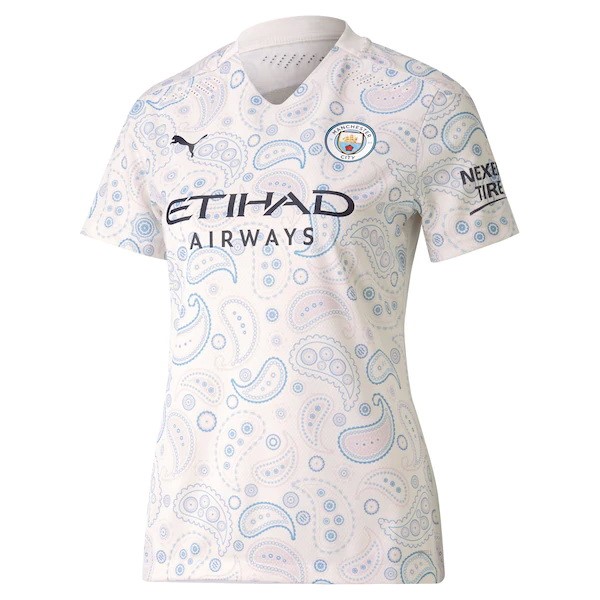 Camiseta Manchester City 3ª Mujer 2020/21 Blanco